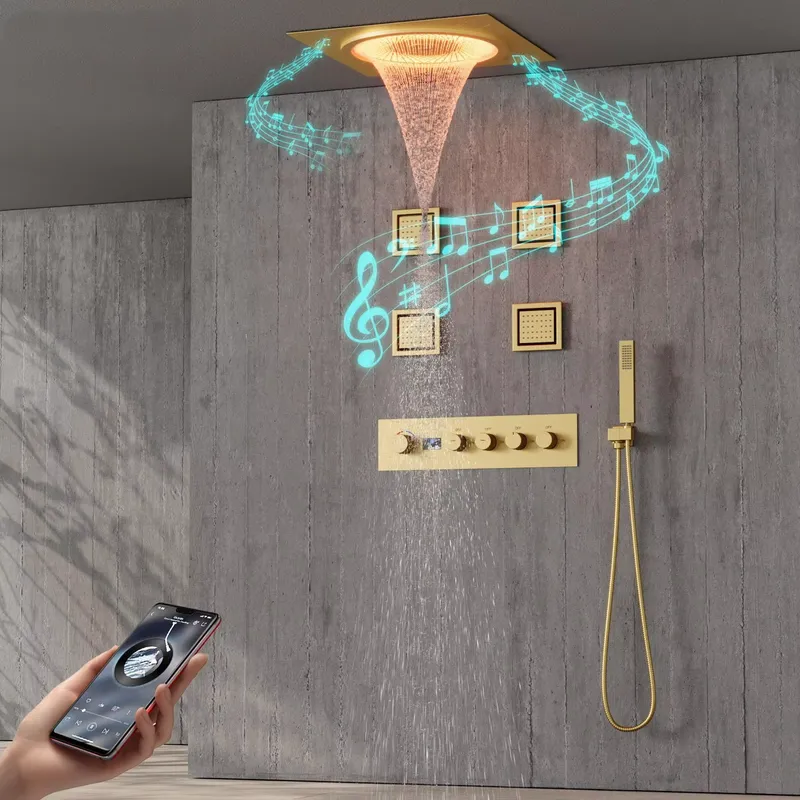 Spa & Wellness Hotel Diamond Ustroń - Akıllı LED Duş Seti Banyo Müzikli